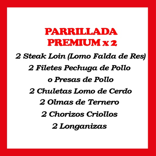 [78621155707198] Parrillada Premium x 2