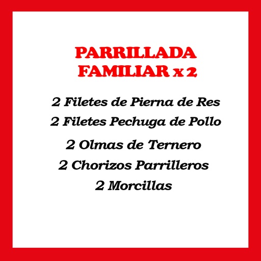 [78621155707196] Parrillada Familiar x 2